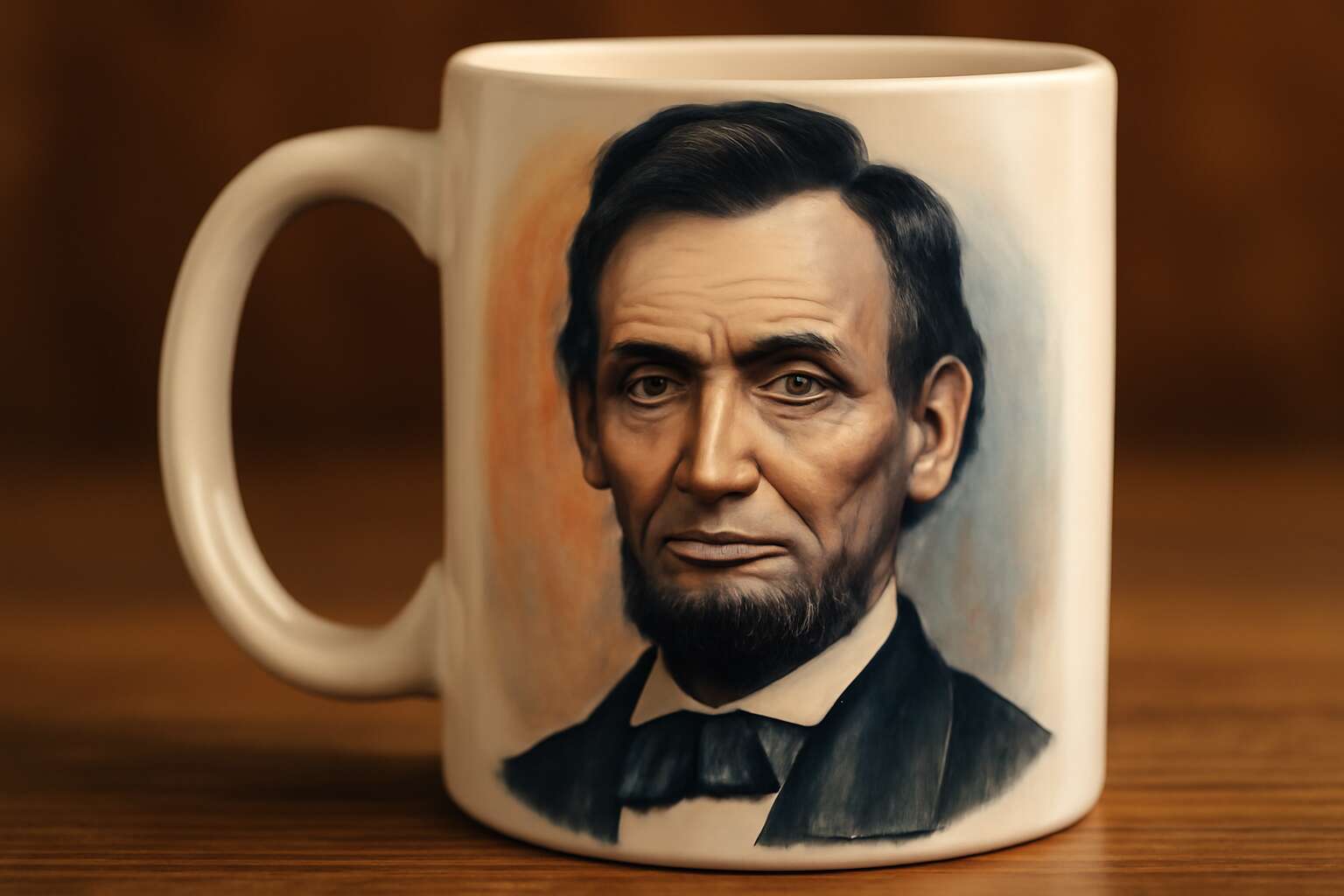 printed mug lincoln