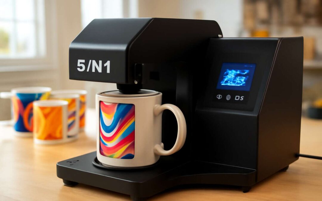 Unleash creativity with a mug printing machine 5 in 1 for custom mugs.