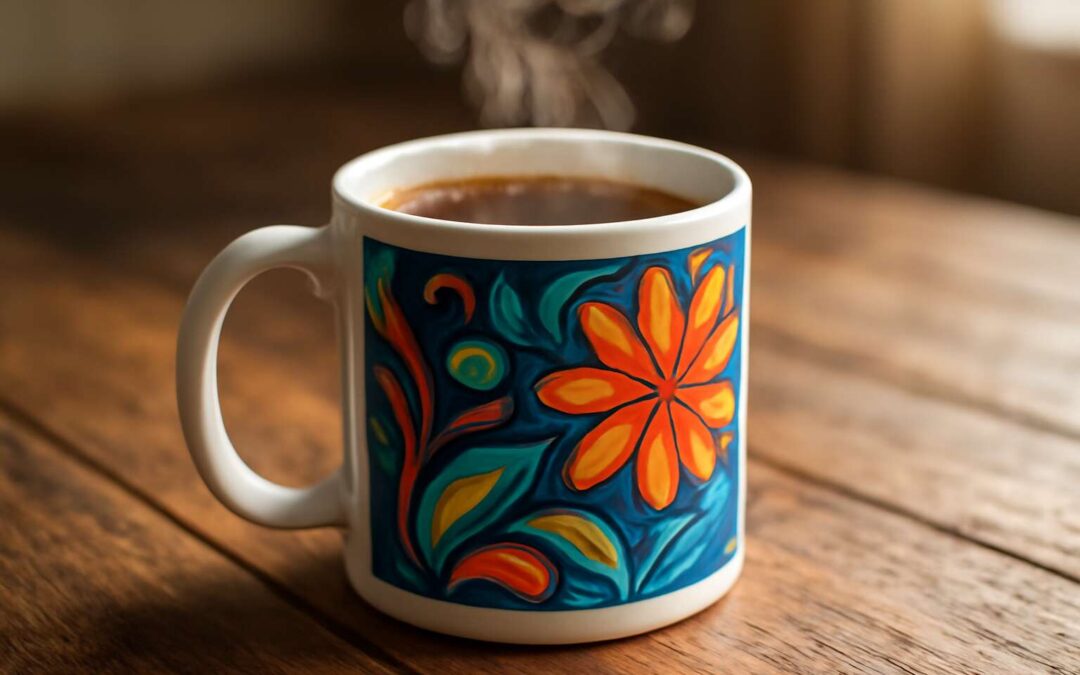 Make mornings special with a printed mug cup featuring your favorite design.