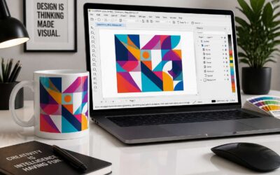 Master mug printing design cdr with simple steps.