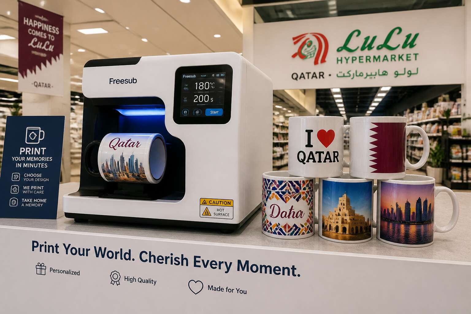 mug printing machine price in qatar lulu